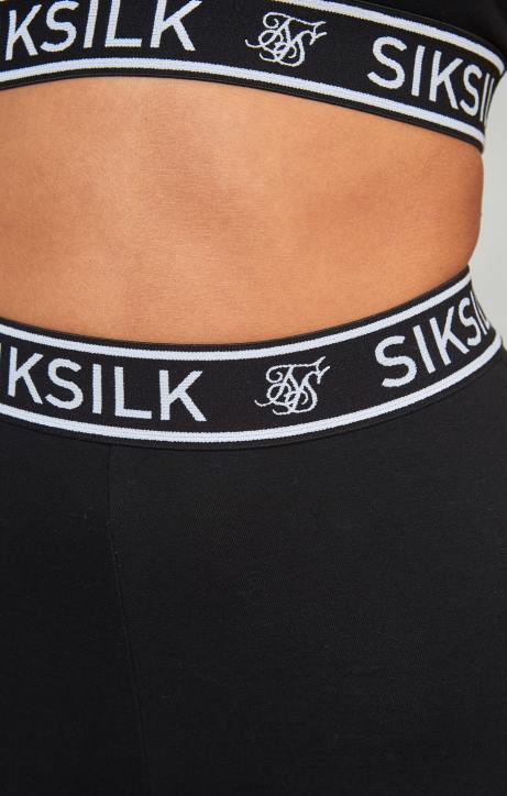 Frauen SikSilk Schwarzes Essential-Bralette mit Band Bekleidung J0NL31