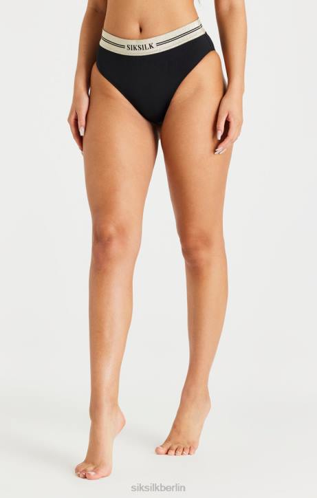 Frauen SikSilk Supremacy-Bikinihose – schwarz Bekleidung J0NL182