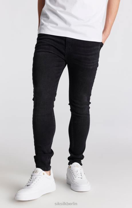 Jungen SikSilk Schwarze, essentielle Skinny-Denim-Jeans Bekleidung J0NL307