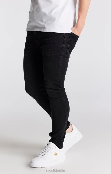 Jungen SikSilk Schwarze, essentielle Skinny-Denim-Jeans Bekleidung J0NL307