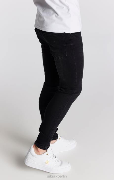Jungen SikSilk Schwarze, essentielle Skinny-Denim-Jeans Bekleidung J0NL307