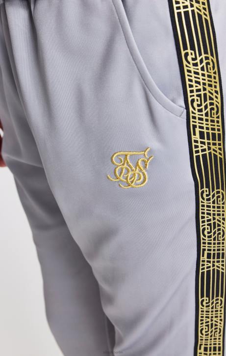Jungen SikSilk Graue Jogginghose mit Streifen Bekleidung J0NL303