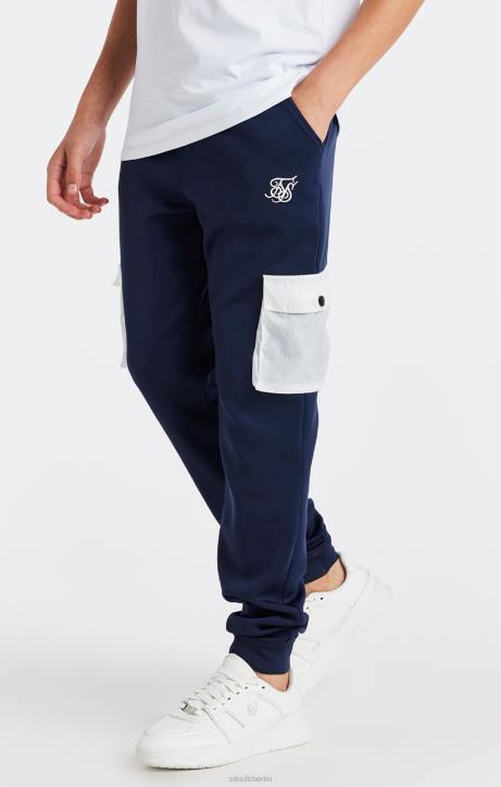 Jungen SikSilk Marineblaue Cargohose mit Taschen Bekleidung J0NL306