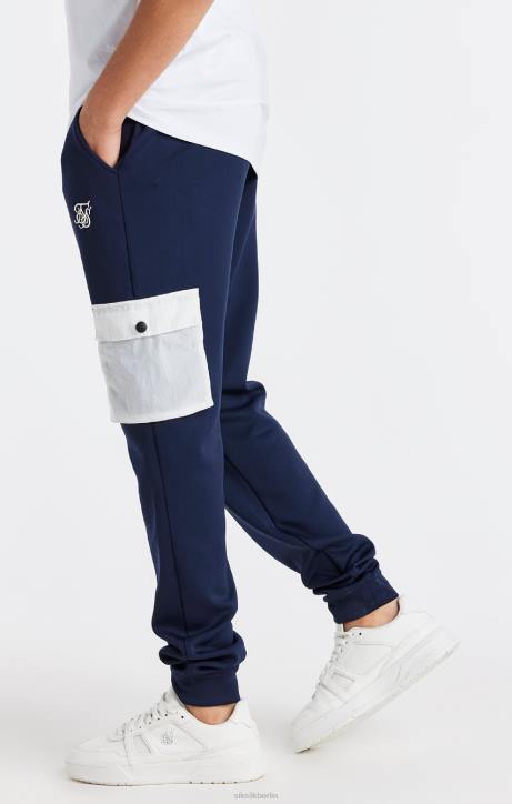 Jungen SikSilk Marineblaue Cargohose mit Taschen Bekleidung J0NL306