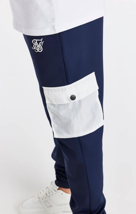 Jungen SikSilk Marineblaue Cargohose mit Taschen Bekleidung J0NL306