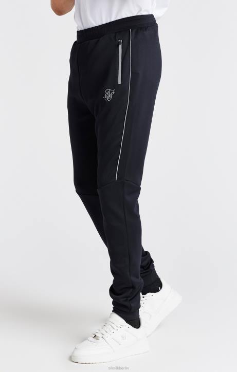 Jungen SikSilk Schwarze Poly-Jogginghose Bekleidung J0NL304