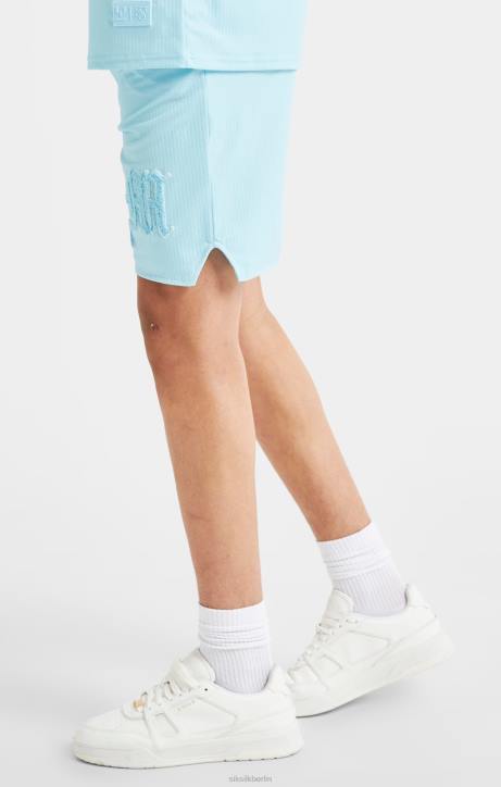 Jungen SikSilk x Shorts mit lockerer Passform und Messi-Logo – Blau Bekleidung J0NL313