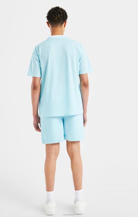 Jungen SikSilk x Shorts mit lockerer Passform und Messi-Logo – Blau Bekleidung J0NL313