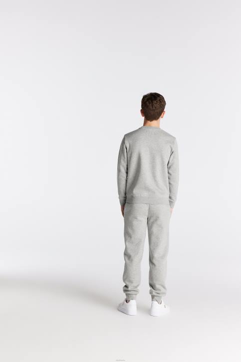 Jungen SikSilk Grau meliertes Essentials-Sweatshirt Bekleidung J0NL289