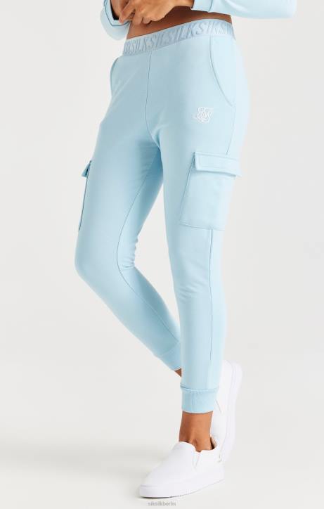 Mädchen SikSilk Cargohose mit Klebeband – blau Bekleidung J0NL352