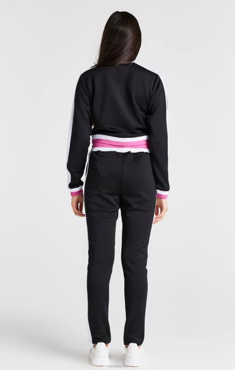 Mädchen SikSilk Schwarze Retro-Trainingshose Bekleidung J0NL353