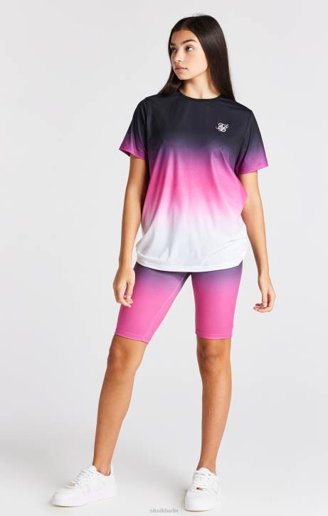 Mädchen SikSilk Pink Fade Cycle Short Bekleidung J0NL357