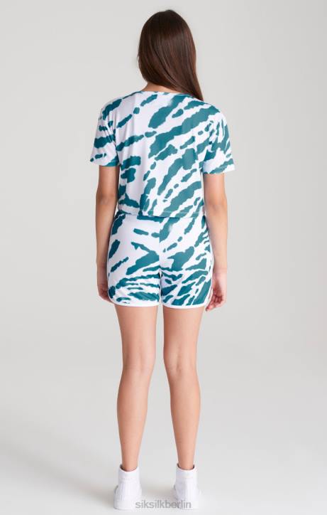 Mädchen SikSilk Weiße Batik-Shorts Bekleidung J0NL358