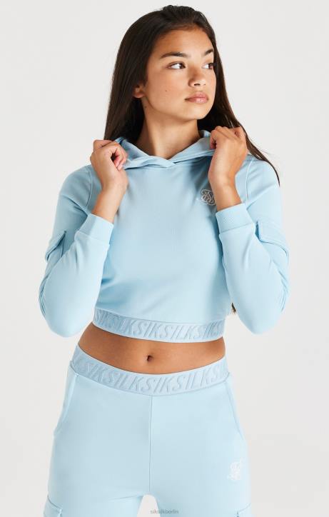 Mädchen SikSilk Verklebte Cargo-Dachhaube – blau Bekleidung J0NL328