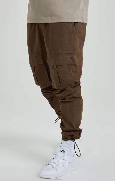 Männer SikSilk Braune Ripstop-Cargohose Bekleidung J0NL514