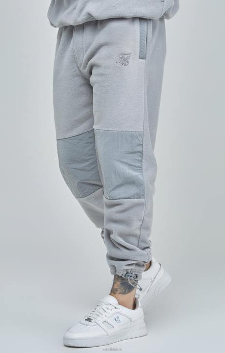 Männer SikSilk Graue Jogginghose mit Bündchen und Einsätzen aus Polarfleece Bekleidung J0NL517