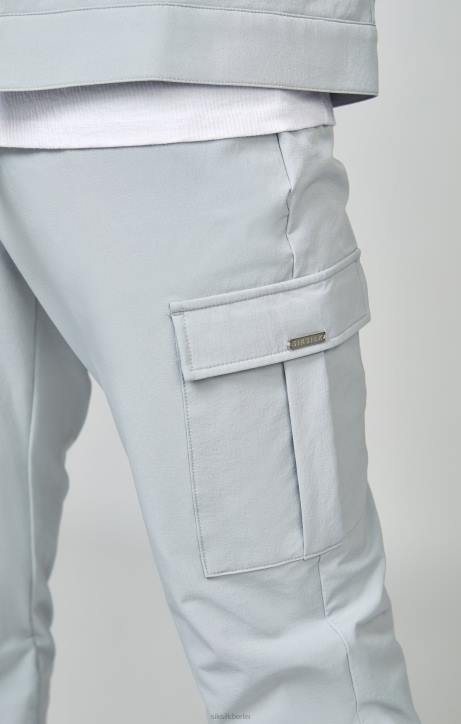 Männer SikSilk Graue Utility-Cargo-Jogginghose Bekleidung J0NL510