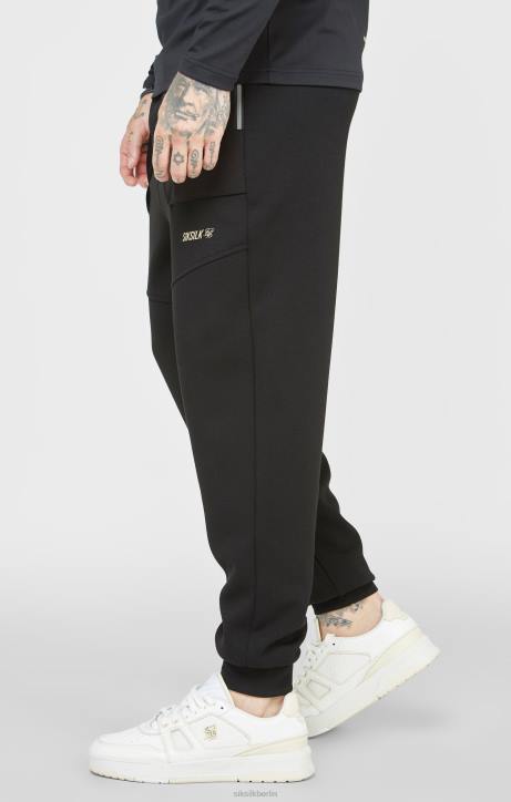 Männer SikSilk schwarze Sporthose Bekleidung J0NL520
