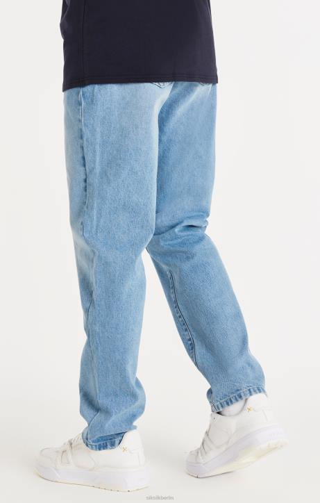 Männer SikSilk Blauer, gerade geschnittener Denim Bekleidung J0NL548