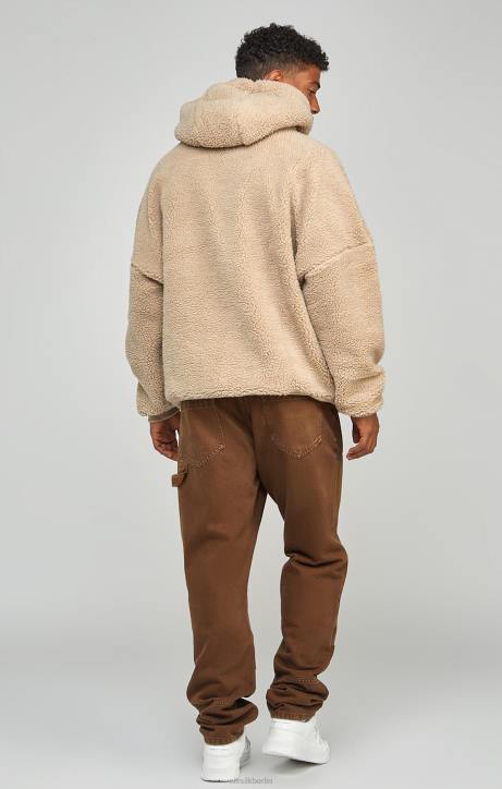 Männer SikSilk Brauner Carpenter-Denim mit gerader Passform Bekleidung J0NL549