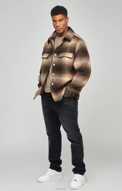 Männer SikSilk Schwarze, gerade geschnittene Jeans Bekleidung J0NL560