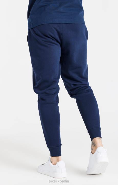 Männer SikSilk Marineblaue Essential-Jogginghose Bekleidung J0NL539