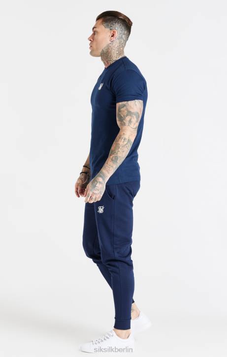 Männer SikSilk Marineblaue Essential-Jogginghose Bekleidung J0NL539