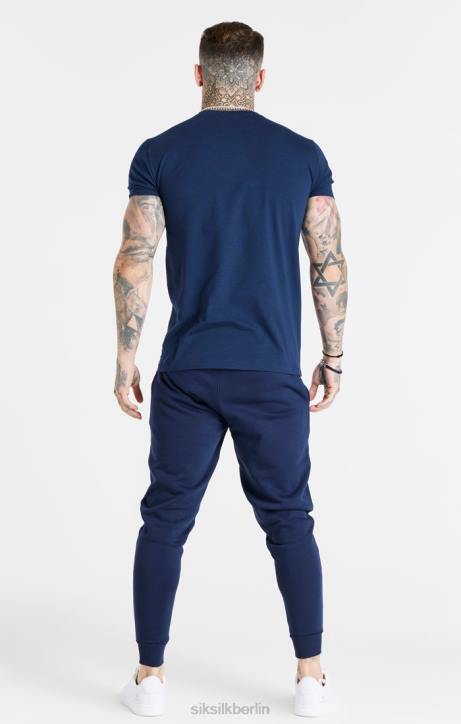 Männer SikSilk Marineblaue Essential-Jogginghose Bekleidung J0NL539