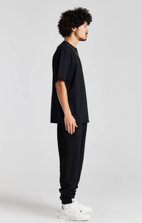 Männer SikSilk schwarzer Kettenjogger Bekleidung J0NL533