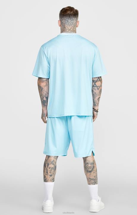Männer SikSilk Blaue Mesh-Shorts mit lockerer Passform Bekleidung J0NL575