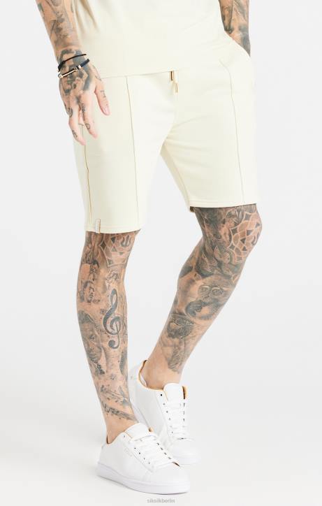 Männer SikSilk Ecru-elegante Shorts Bekleidung J0NL613