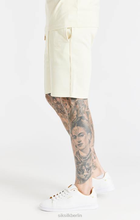 Männer SikSilk Ecru-elegante Shorts Bekleidung J0NL613