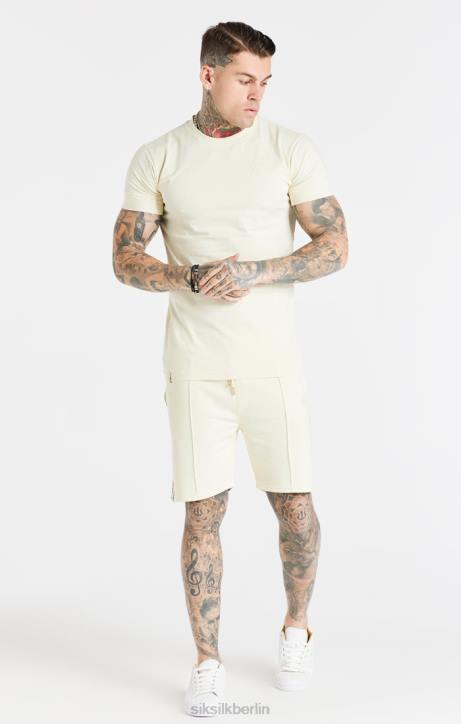 Männer SikSilk Ecru-elegante Shorts Bekleidung J0NL613
