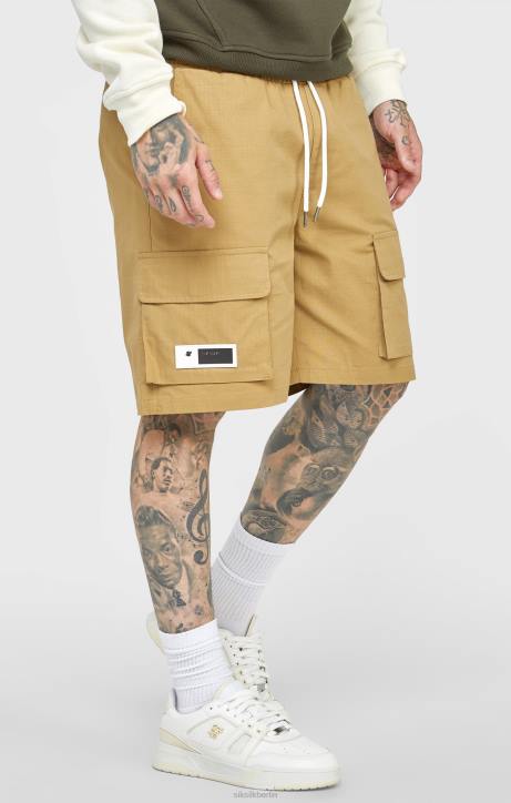 Männer SikSilk Hellbraune Ripstop-Cargoshorts Bekleidung J0NL585