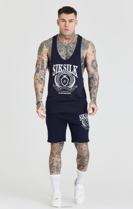 Männer SikSilk Marineblaue Flugshorts Bekleidung J0NL592