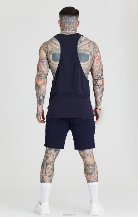 Männer SikSilk Marineblaue Flugshorts Bekleidung J0NL592