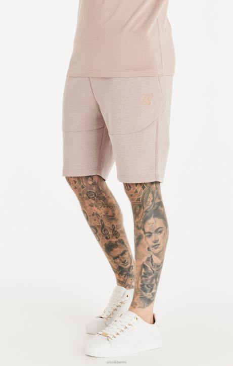 Männer SikSilk Rosa gewaschene, strukturierte Shorts Bekleidung J0NL572