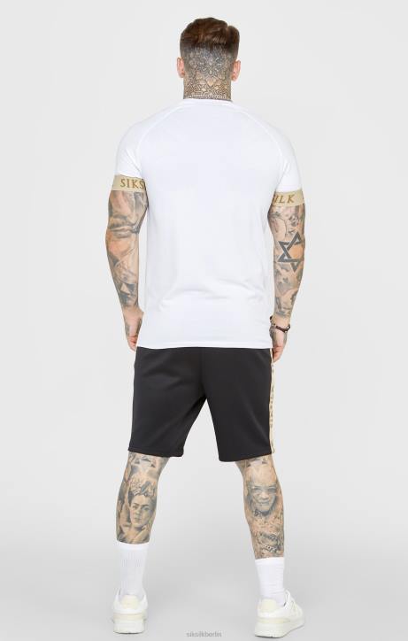 Männer SikSilk Schwarze Wappen-Shorts Bekleidung J0NL577