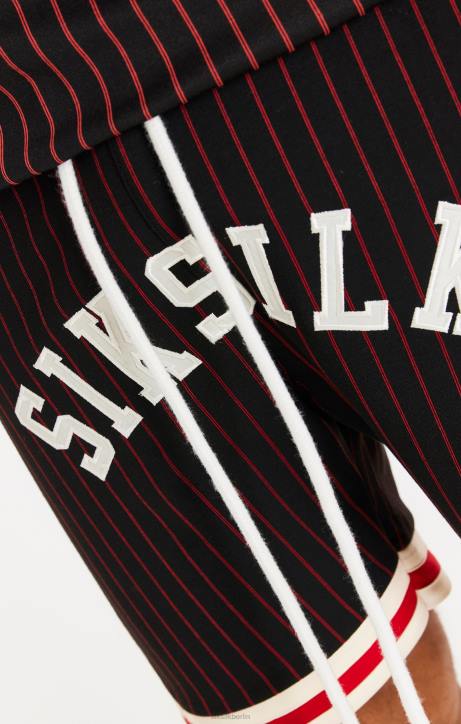 Männer SikSilk Schwarze, klassische Retro-Basketballshorts Bekleidung J0NL609