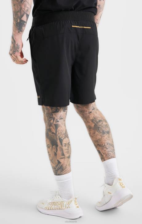 Männer SikSilk schwarze Sportshorts Bekleidung J0NL590