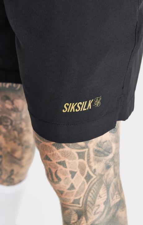Männer SikSilk schwarze Sportshorts Bekleidung J0NL590