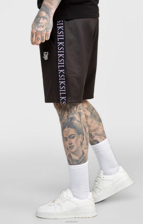 Männer SikSilk schwarze, getapte Short Bekleidung J0NL611
