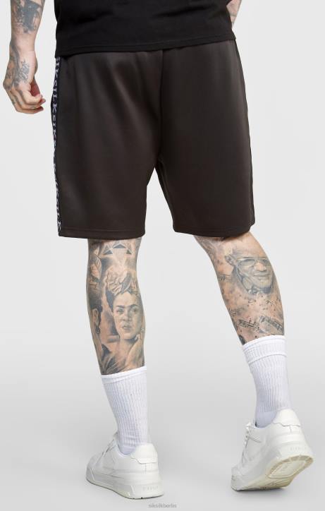 Männer SikSilk schwarze, getapte Short Bekleidung J0NL611