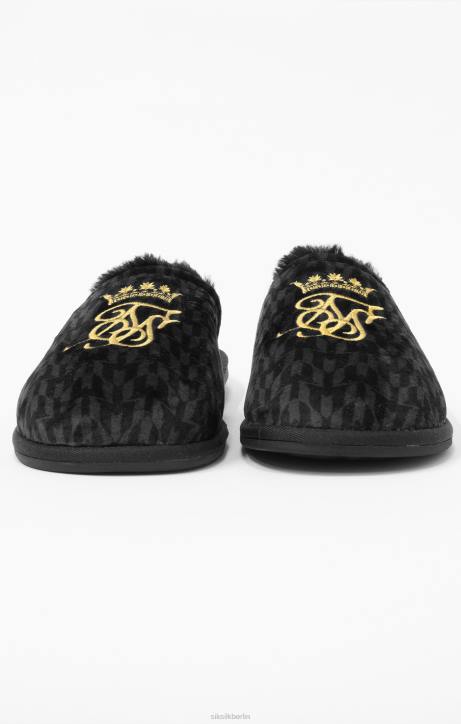 Männer SikSilk x Schwarze Messi-Hausschuhe Schuhwerk J0NL23