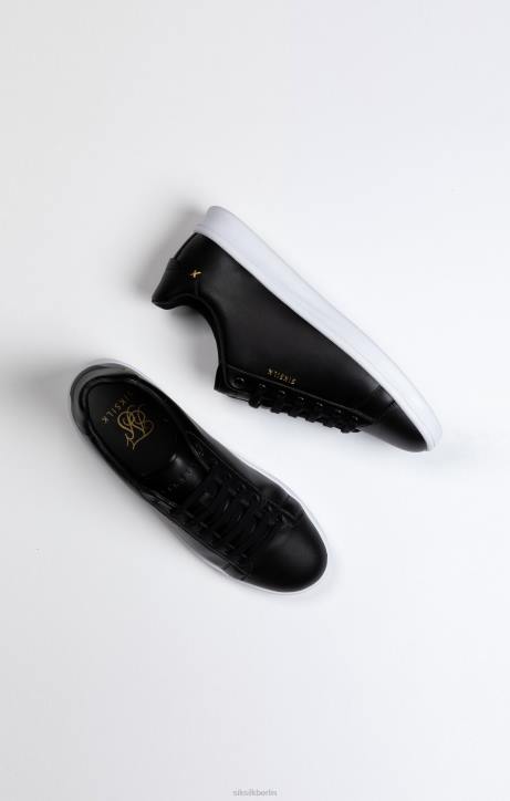 Männer SikSilk Schwarzer Low-Top-Freizeitsneaker Schuhwerk J0NL17