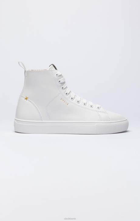 Männer SikSilk Weißer klassischer High-Top-Sneaker Schuhwerk J0NL19