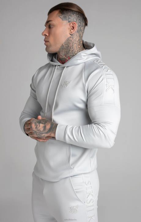 Männer SikSilk Kapuzenpullover mit grauem Panel Bekleidung J0NL411