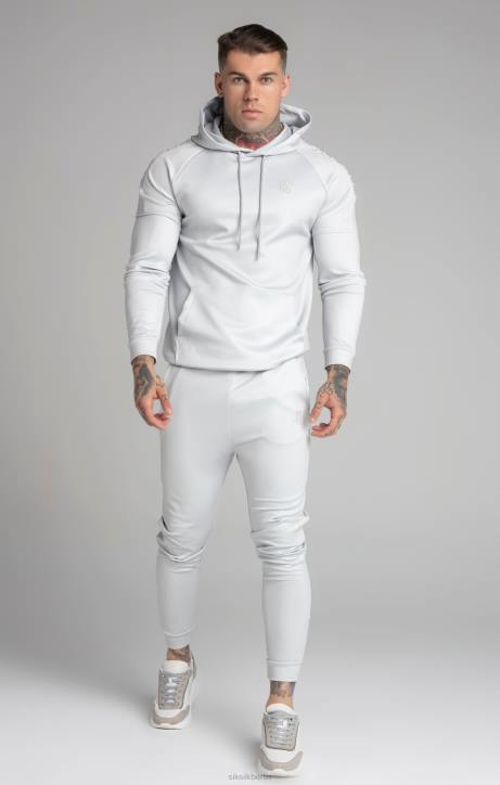 Männer SikSilk Kapuzenpullover mit grauem Panel Bekleidung J0NL411