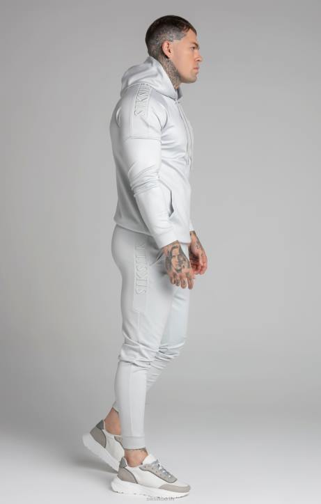 Männer SikSilk Kapuzenpullover mit grauem Panel Bekleidung J0NL411