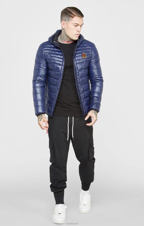 Männer SikSilk Blaue, verstaubare Luftpolsterjacke Bekleidung J0NL481